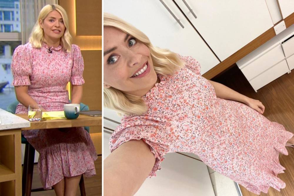 Holly Willoughby - Phillip Schofield - Holly Willoughby urges people to ‘stay at home with her and Phil’ as she models £129 dress - thesun.co.uk