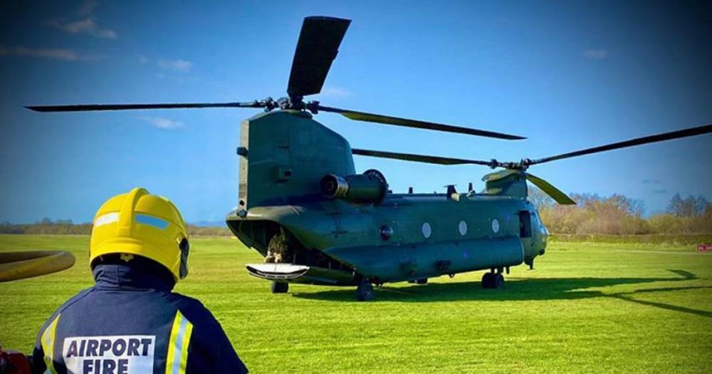 This is why a Chinook helicopter was spotted flying above Greater Manchester - manchestereveningnews.co.uk - Britain - city Manchester - county Barton