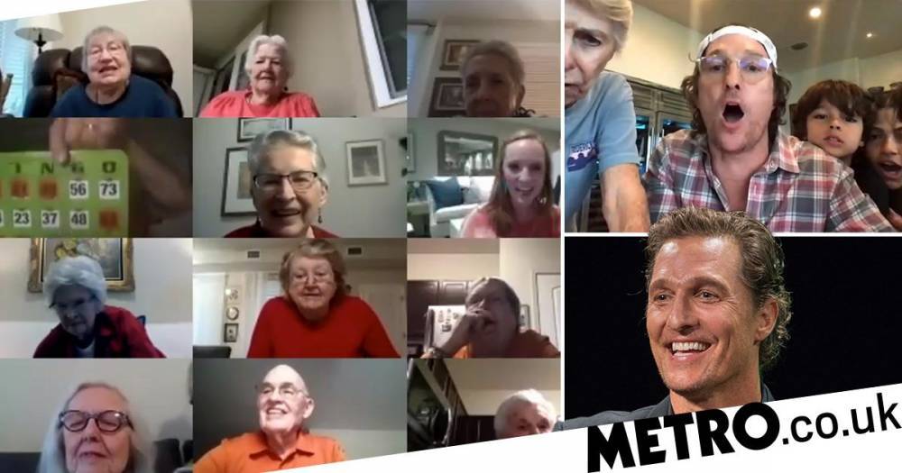 Matthew Macconaughey - Matthew McConaughey truly is a man of the people as he plays virtual bingo with senior citizens - metro.co.uk - state Texas