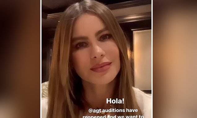 Sofia Vergara - Sofia Vergara posts video inviting people to submit auditions online for America's Got Talent - dailymail.co.uk - Los Angeles