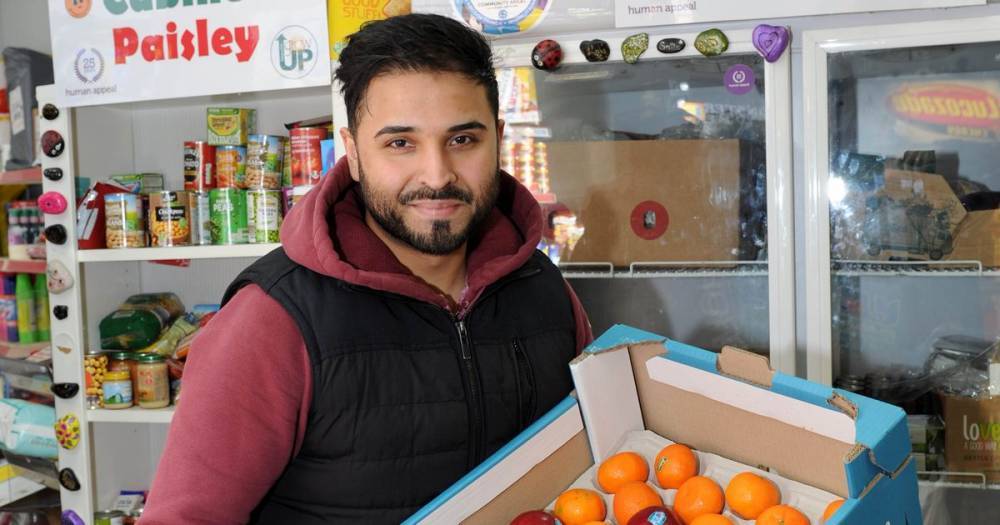 Coronavirus: Paisley shopkeeper reopens his community fridge - dailyrecord.co.uk