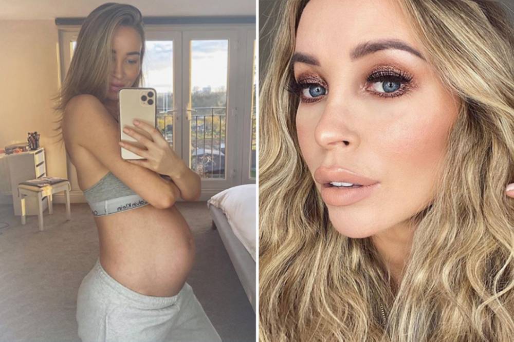 Towie’s Lauren Pope reveals growing baby bump and shock of pregnancy in isolation - thesun.co.uk