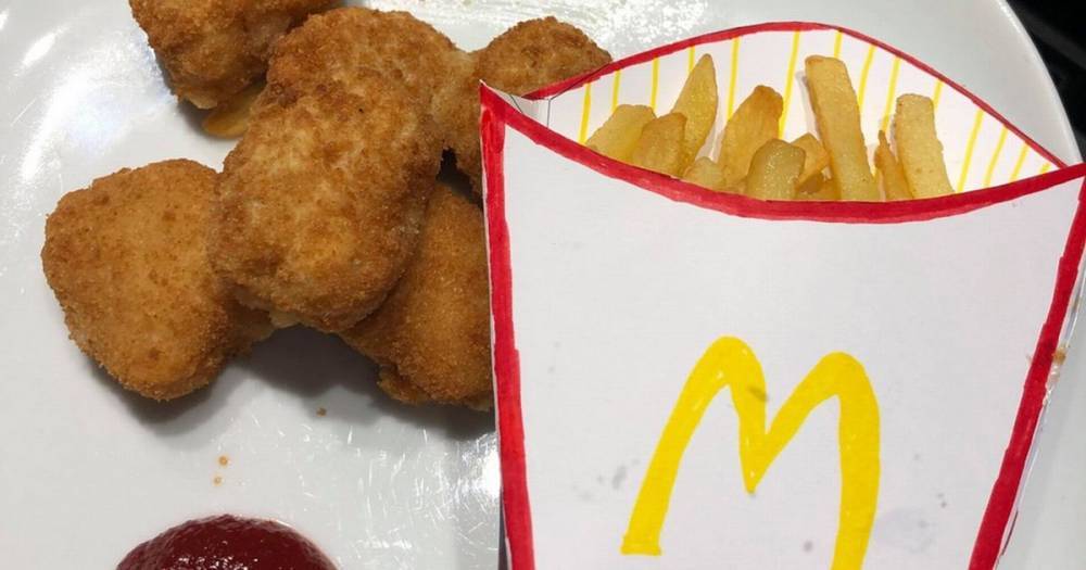 Mum creates McDonald's 'fakeaway' to cheer up kids during lockdown - dailyrecord.co.uk