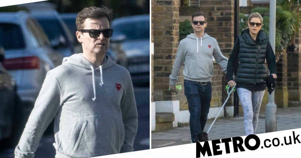 Declan Donnelly - Ali Astall - Declan Donnelly and wife Ali Astall get their daily exercise in with their sausage dog - metro.co.uk