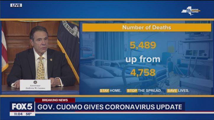 Andrew Cuomo - New York sees largest number of coronavirus deaths in single day - fox29.com - New York - city New York