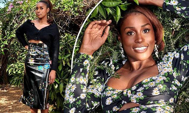 Issa Rae - Michael Kors - Issa Rae stuns edgy florals and explains why she needed such a long hiatus from her hit HBO show - dailymail.co.uk