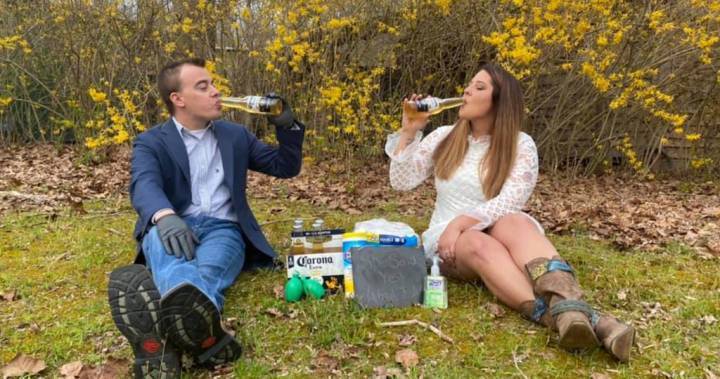 ‘Re-save our date’: U.S. couple has coronavirus-themed engagement photoshoot - globalnews.ca - state West Virginia
