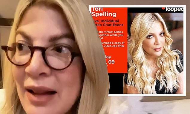 Tori Spelling angers fans as she charges $95 for a video chat with her - dailymail.co.uk