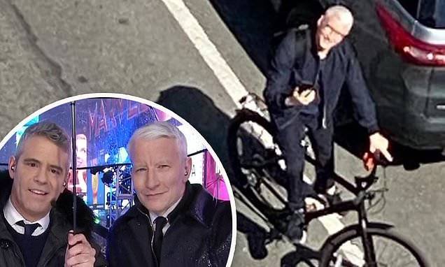 Andy Cohen - Andy Cohen shares long distance snap of Anderson Cooper taken from his window - dailymail.co.uk - city New York - county Anderson - county Cooper