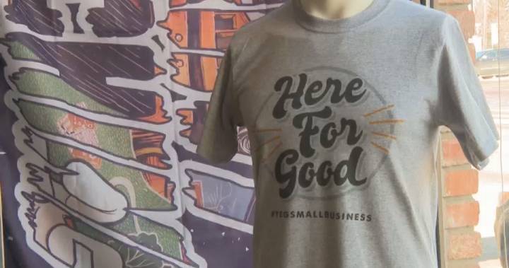 Edmonton’s Print Machine launches ‘Here For Good’ T-shirts to support local business - globalnews.ca