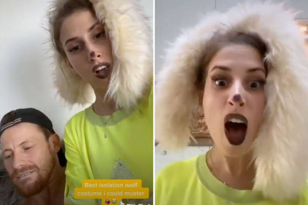 Stacey Solomon - Stacey Solomon dresses as a wolf to dance for Joe Swash in hilarious TikTok video - thesun.co.uk