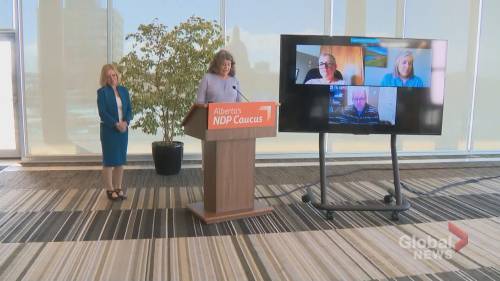 Coronavirus: Grieving families join NDP to call to Alberta government for changes to senior’s homes - globalnews.ca - county Centre