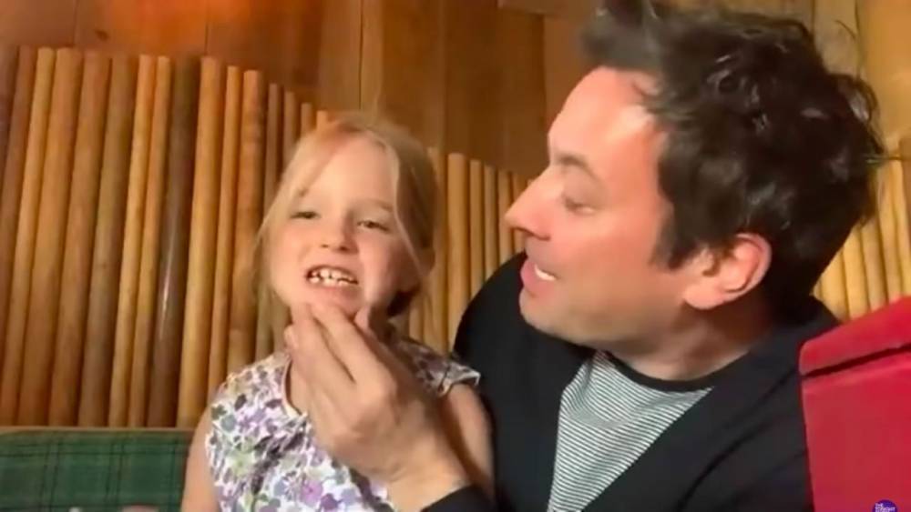 Russell Wilson - Jimmy Fallon - Ciara Wilsonа - Jimmy Fallon's Daughter Winnie Interrupts His Interview to Share She Lost a Tooth: Watch! - etonline.com