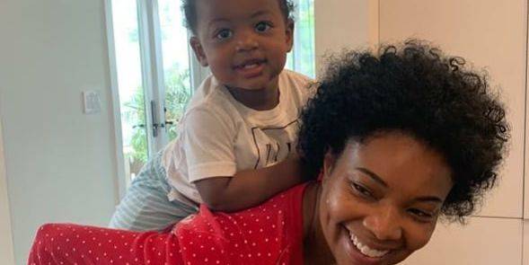 Gabrielle Union is Embracing Her Natural Hair During Quarantine - marieclaire.com