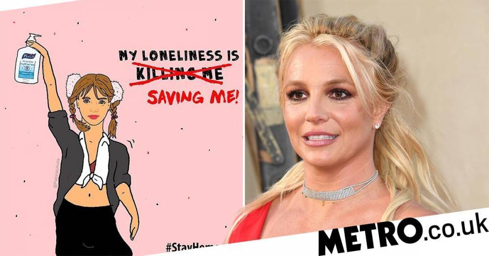 Britney Spears becomes the poster girl for coronavirus isolation and fans are living for it - metro.co.uk
