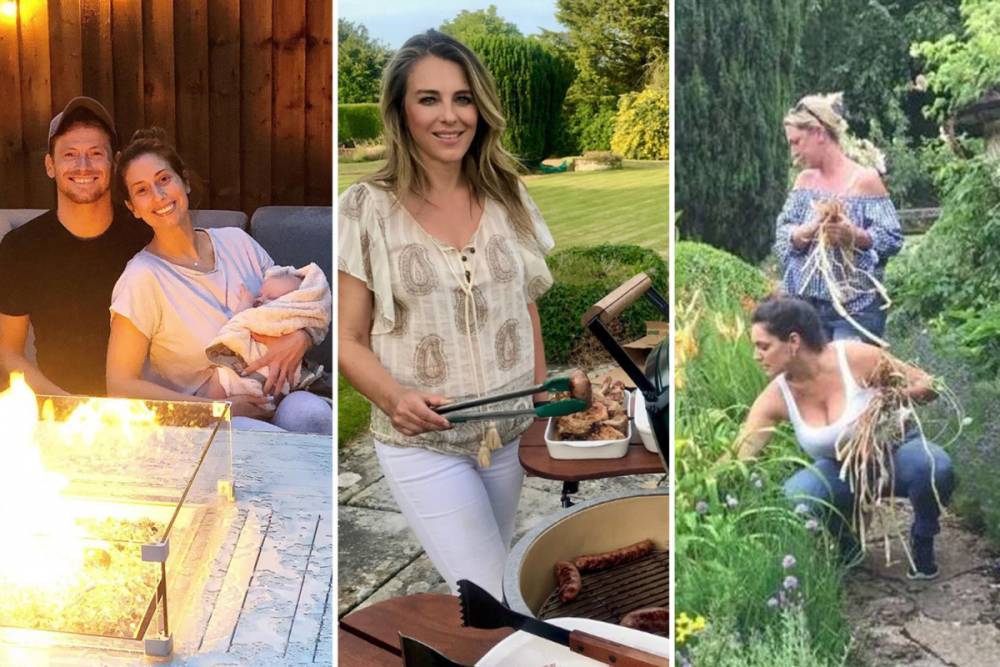 Kelly Brook - Michelle Keegan - Inside celebrity gardens with Michelle Keegan’s chic bridge and Kelly Brook’s pond as stars soak up the sun in lockdown - thesun.co.uk