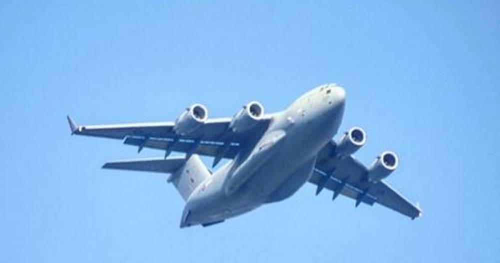 This is why a huge military plane has been flying around Manchester today - manchestereveningnews.co.uk - city Manchester - county Norton