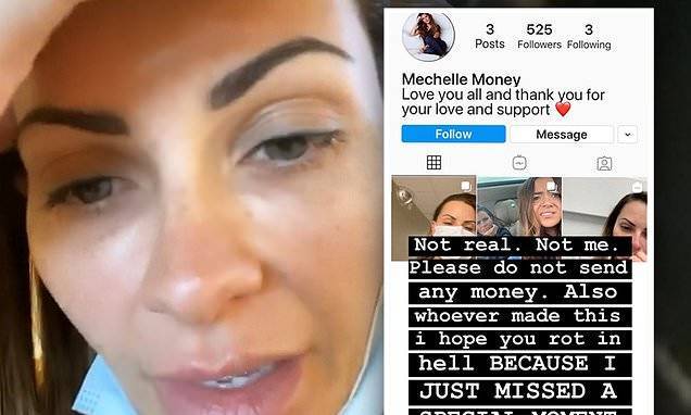 Michelle Money reveals her Instagram has been hacked and begs fans not to give scammer cash - dailymail.co.uk