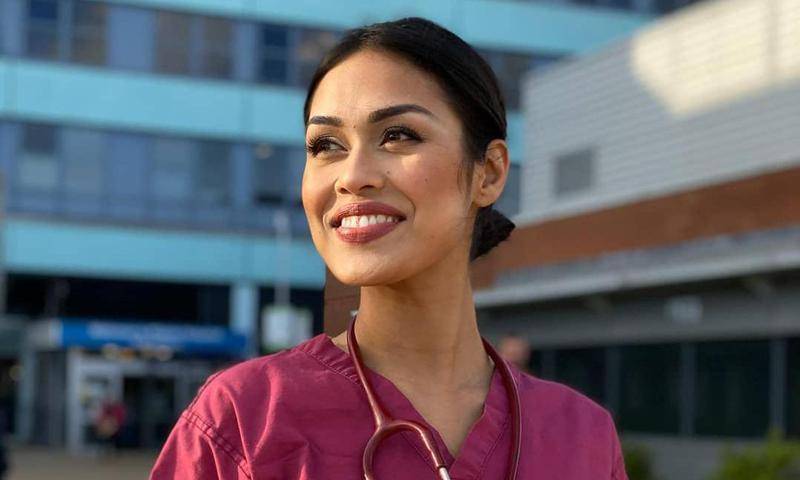 Beauty queen hangs up her crown to work as a doctor in the face of the COVID-19 pandemic - us.hola.com - India - city Boston