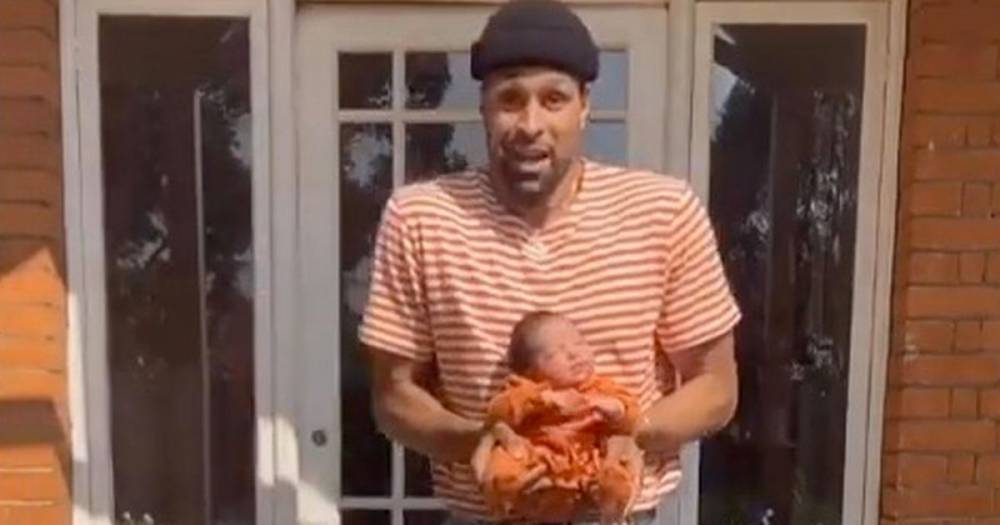 Ashley Banjo - Ashley Banjo overwhelms fans with cuteness as he dances with newborn baby - mirror.co.uk