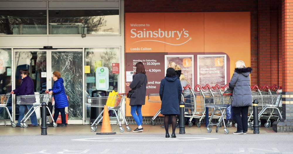Coronavirus: Sainsbury's forced to destroy items after two men 'smear saliva on food' - mirror.co.uk - Britain