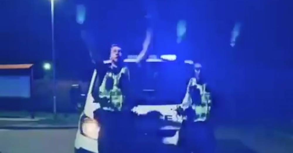 Watch hilarious video of Dumfries and Galloway police officers taking on the Blinding Lights TikTok challenge - dailyrecord.co.uk