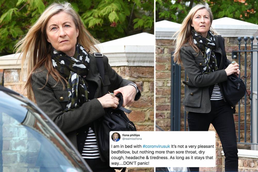 Fiona Phillips - Fiona Phillips spotted for the first time since positive coronavirus diagnosis - thesun.co.uk
