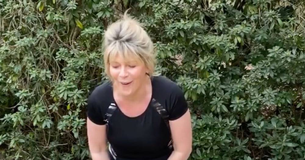 Ruth Langsford - Ruth Langsford works up a sweat as she takes up skipping to keep fit - mirror.co.uk
