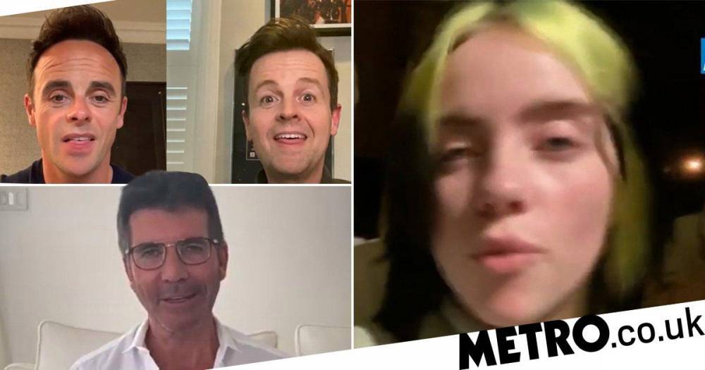 Simon Cowell - Billie Eilish - Billie Eilish sends ‘love’ to NHS as she joins Simon Cowell, Ant & Dec showing thanks for coronavirus fight - metro.co.uk