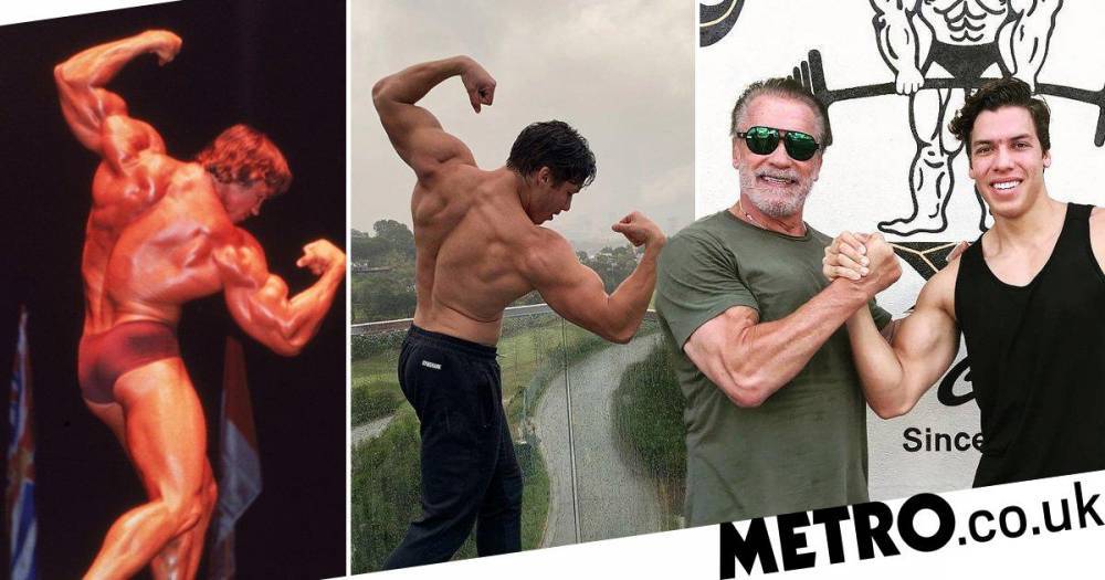Joseph Baena - Arnold Schwarzenegger’s son Joseph Baena gives us pure ’70s Arnie vibes with bodybuilding snap - metro.co.uk