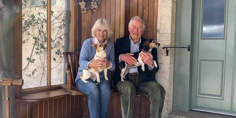 Charles Princecharles - Prince Charles and Duchess Camilla Pose with Their Pups for 15th Wedding Anniversary Photo - harpersbazaar.com - Scotland