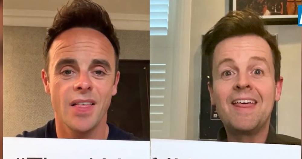 Gary Barlow - Declan Donnelly - Billie Eilish - David Walliams - Danny Dyer - Julie Walters - Claudia Winkleman - Tom Hiddleston - Olivia Colman - Ant and Dec thanks the NHS as they lead stars in moving tribute video - mirror.co.uk