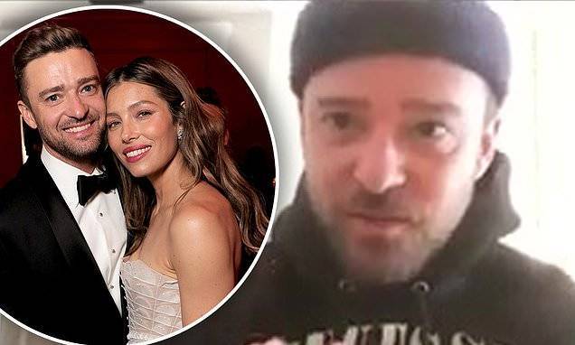Jessica Biel - Justin Timberlake - Justin Timberlake says he and wife Jessica Biel are 'good' as they quarantine together in Montana - dailymail.co.uk - state Montana