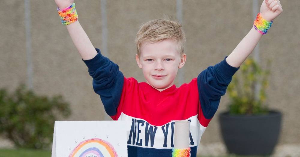 Kind Scots youngster sells rainbow bracelets to give thanks to brave NHS Heroes - dailyrecord.co.uk - Scotland