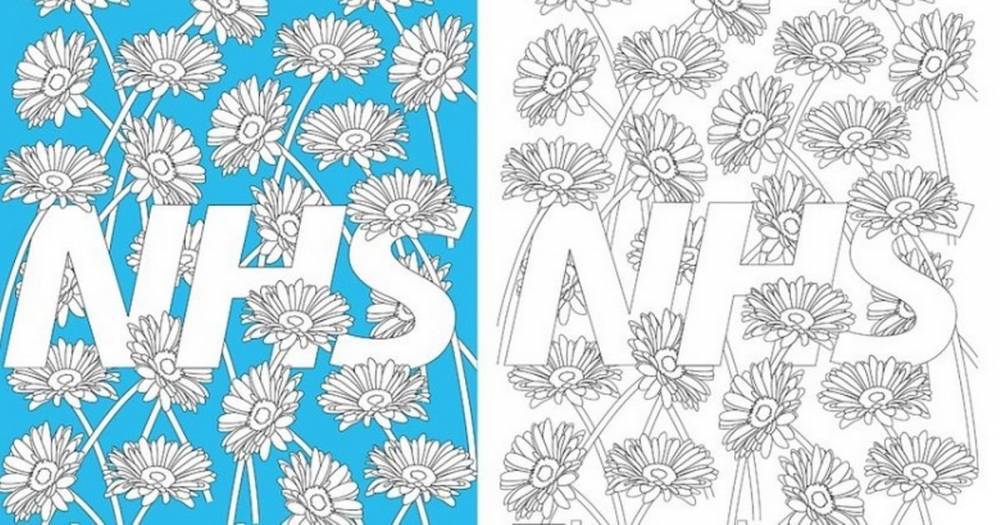 Say 'thank you' to the NHS by colouring in this artist's poster - download it here - manchestereveningnews.co.uk - Britain