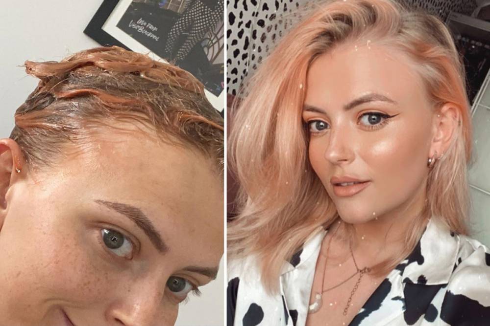 Lucy Fallon - Daniel Osbourne - Coronation Street’s Lucy Fallon shows off her newly dyed peach hair as she transforms her look in lockdown - thesun.co.uk - city London