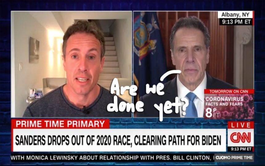 Andrew Cuomo - Chris Cuomo - Andrew Cuomo Threatens To Hang Up On Brother Chris During Yet Another Hilarious On-Air Fight! - perezhilton.com - New York