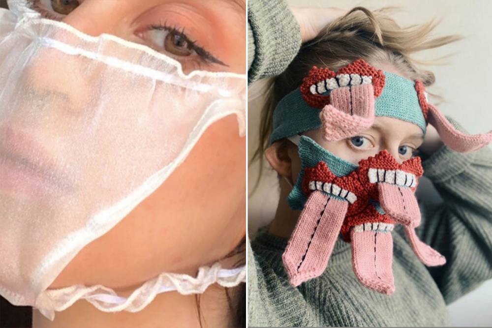 Used panties and kinky tongues: Artists use coronavirus crisis to make sexy masks - nypost.com - city New York