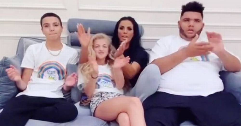 Katie Price - Peter Andre - Katie Price beams as she's reunited with Junior and Princess after a month apart - dailystar.co.uk