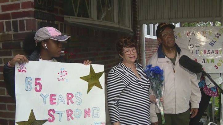 Alex George - Community holds drive-by parade for West Oak Lane couple celebrating 65th wedding anniversary - fox29.com