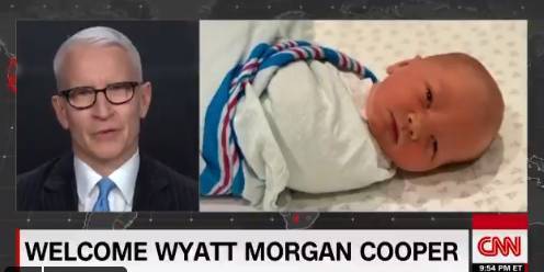 Wyatt Morgan - Anderson Cooper Announces Birth Of His Son - etcanada.com - county Anderson - county Cooper