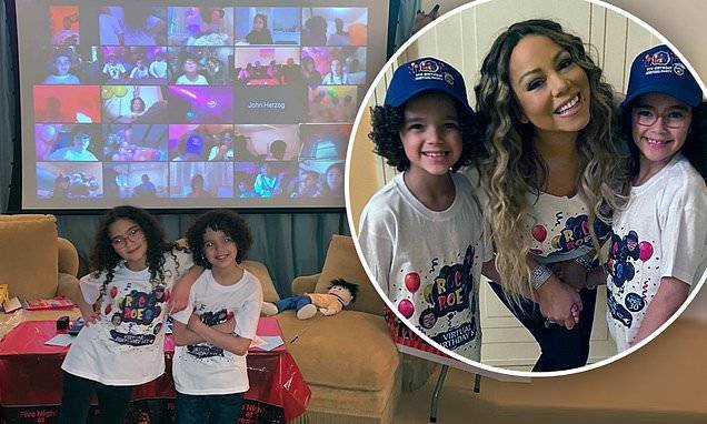 Mariah Carey - Mariah Carey throws virtual Zoom birthday bash for her twins Monroe and Moroccan: 'My babies are 9!' - dailymail.co.uk - Morocco - city Monroe