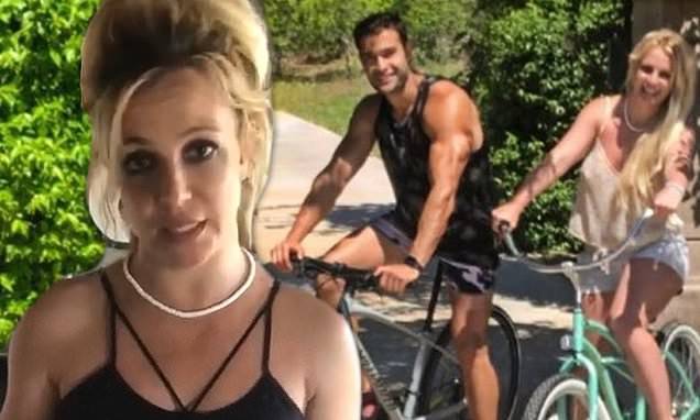 Sam Asghari - Britney Spears shares #TBT post about riding bikes with her toyboy Sam Asghari: 'I have missed him!' - dailymail.co.uk - city Thousand Oaks