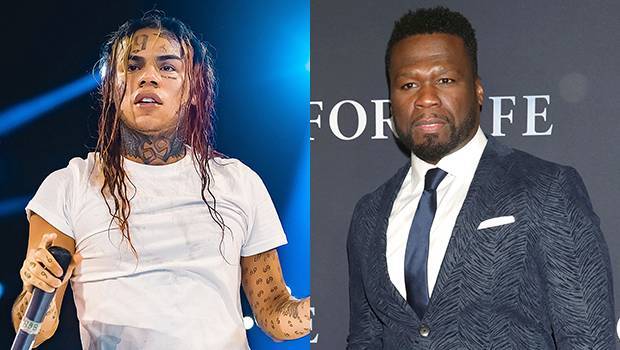 Tekashi 6ix9ine Shades 50 Cent After Rapper Refuses To Work With Him: He ‘Abandoned His Son’ - hollywoodlife.com