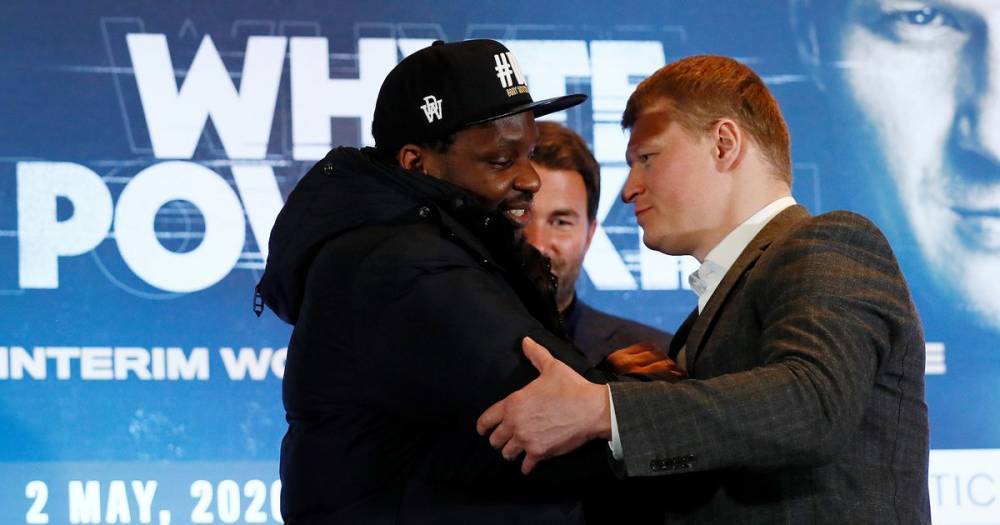 Eddie Hearn - Alexander Povetkin - Dillian Whyte to take on Alexander Povetkin behind closed doors when boxing returns - mirror.co.uk - city Manchester