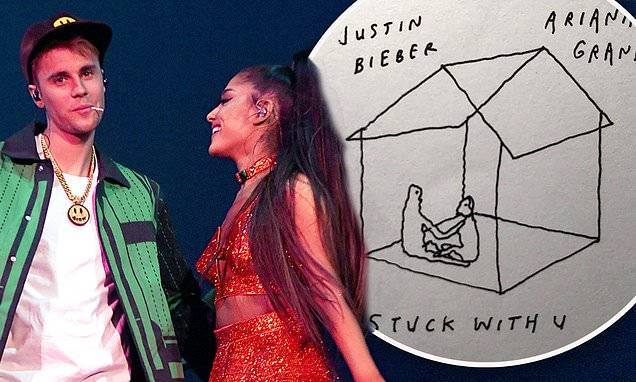 Justin Bieber - Ariana Grande and Justin Bieber team up for charity duet Stuck With U - dailymail.co.uk