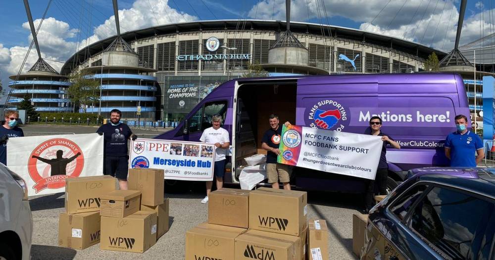 Man City fan group collect 2,000 protective visors made by Merseyside PPE hub - manchestereveningnews.co.uk - city London - city Manchester - city Man