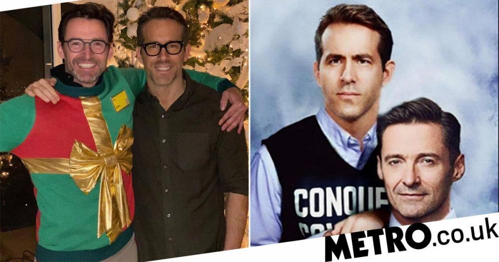 Ryan Reynolds - Hugh Jackman - Ryan Reynolds and Hugh Jackman put ‘feud’ aside with epic coronavirus-themed portrait - metro.co.uk