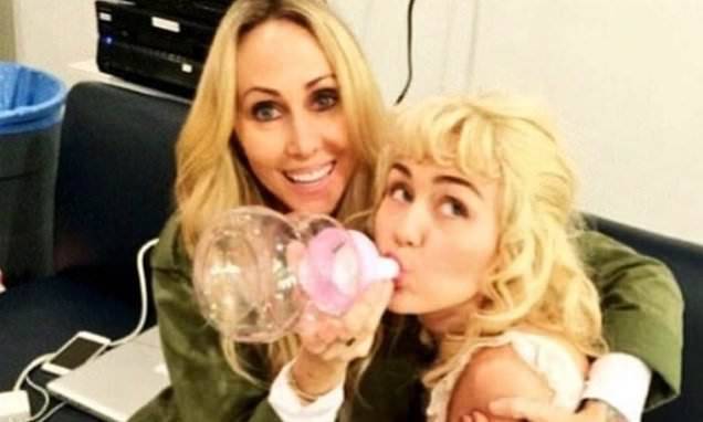 Miley Cyrus - Miley Cyrus honors 'most supportive mommy' Tish and Demi Moore shares throwback pic for Mother's Day - dailymail.co.uk