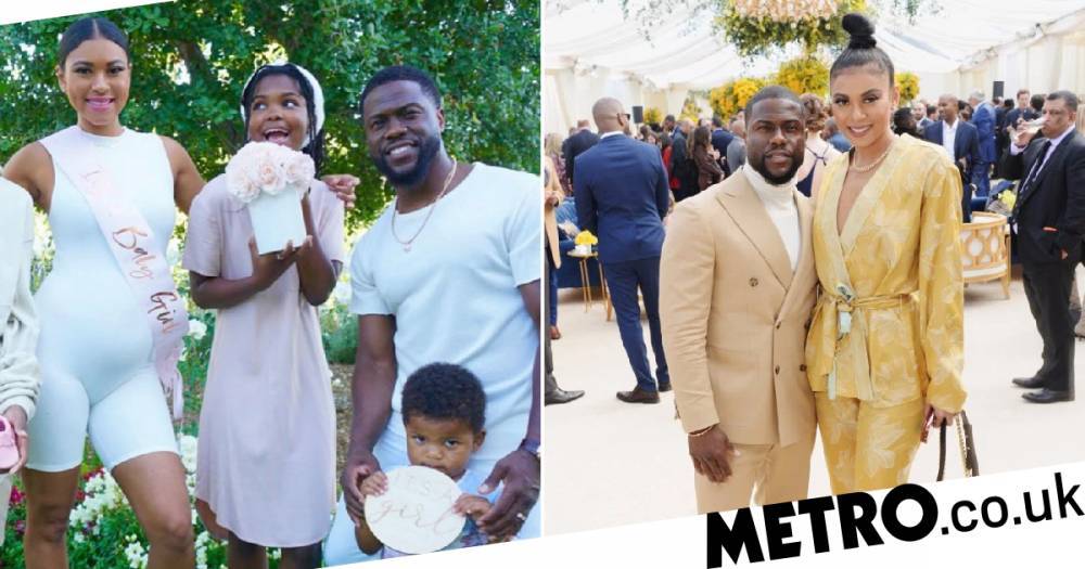 Kevin Hart - Eniko Hart - Kevin Hart confirms he’s expecting a baby girl with wife Eniko with gender reveal in lockdown - metro.co.uk